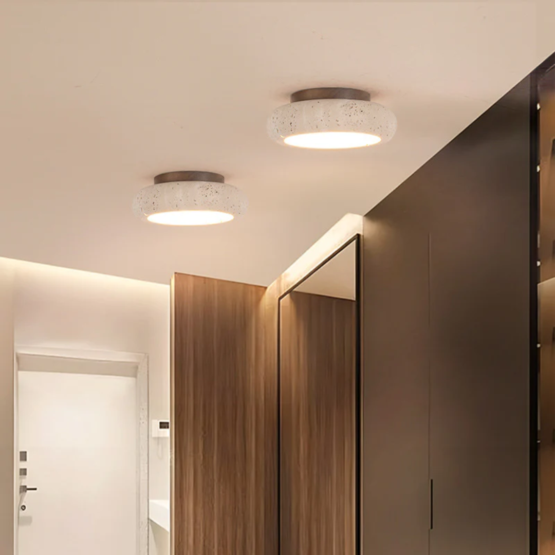 Retro Travertine Ceiling Light for Stylish Interiors - Image 2