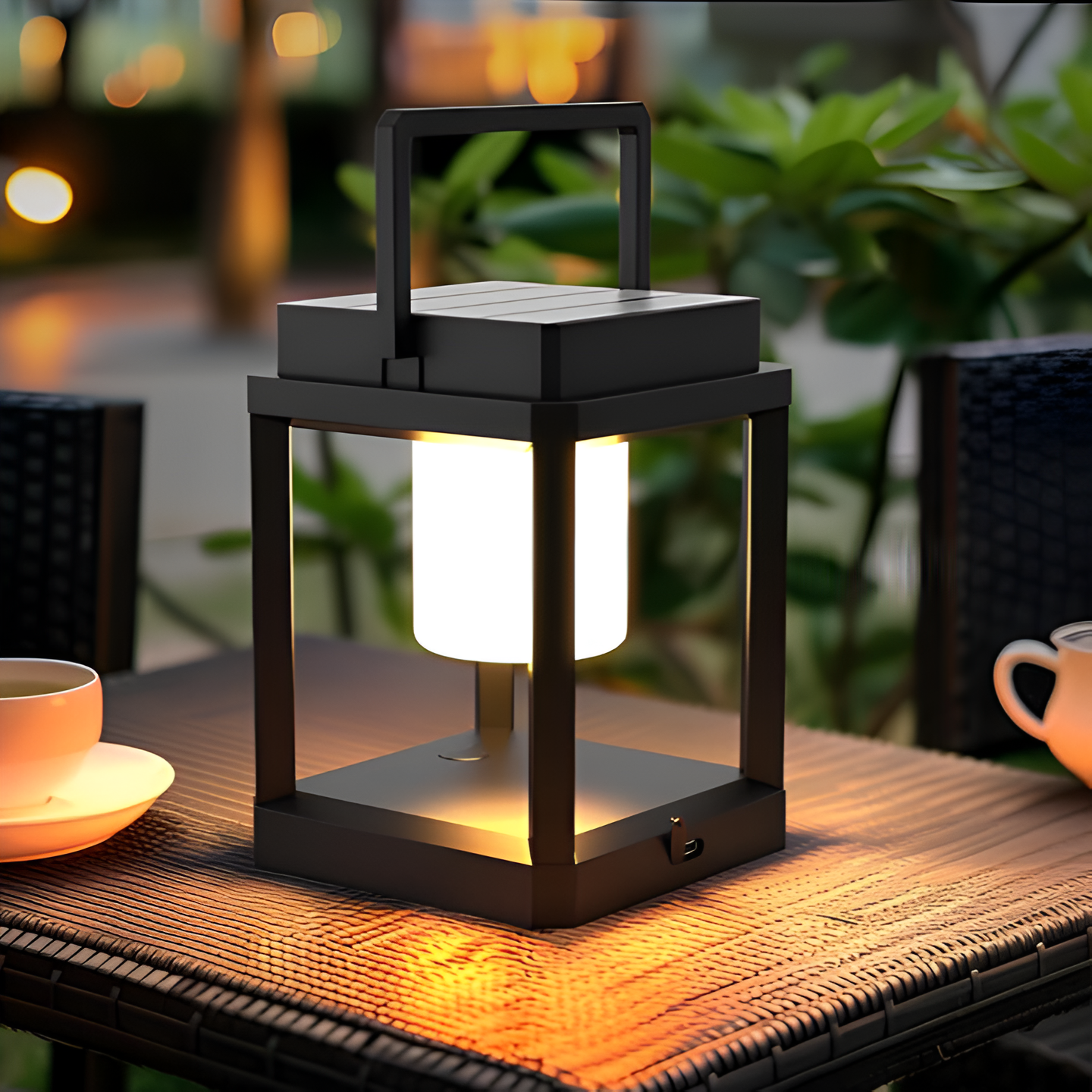 Portable Solar Lantern with USB Charging - Image 1